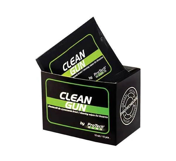ProTechGuns - Chusteczki do czyszczenia broni CLEAN GUN 10 szt. (PTG G27)