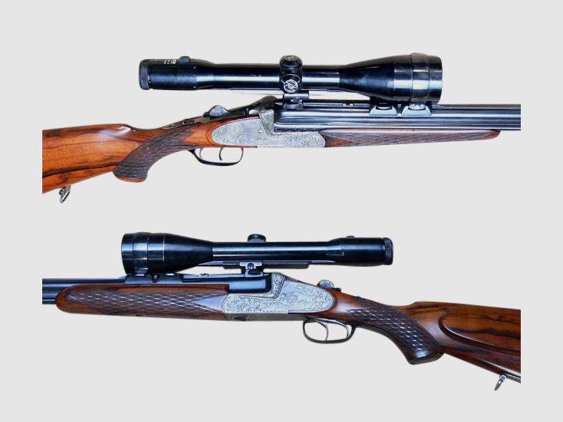 Ferlacher Bockdrilling, cal. 7x65R, 12/70, .22Hor.