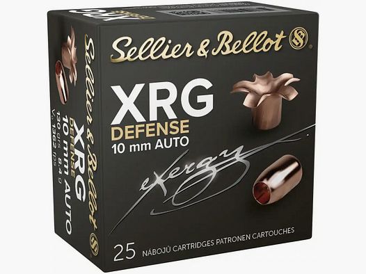SELLIER & BELLOT XRG - DEFENSIE - 10MM AUTO - 130 GR. - 25 STUKS