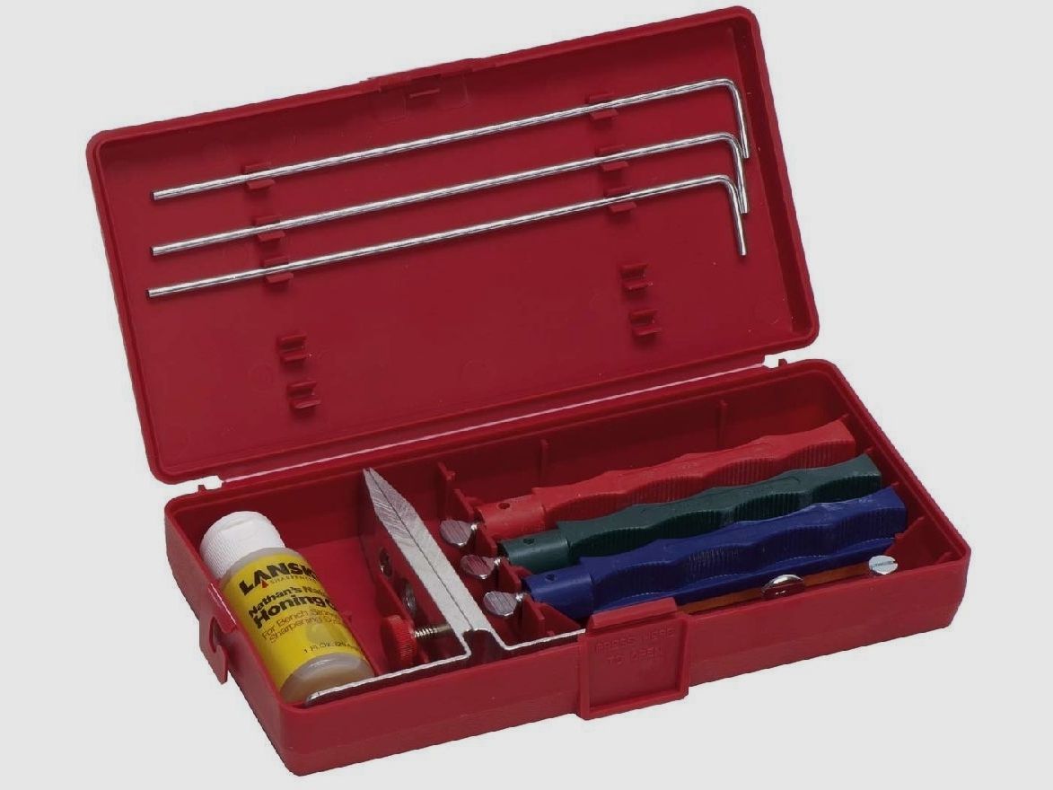 Lansky Schrfset mit 3 Steinen verschiedene Winkel