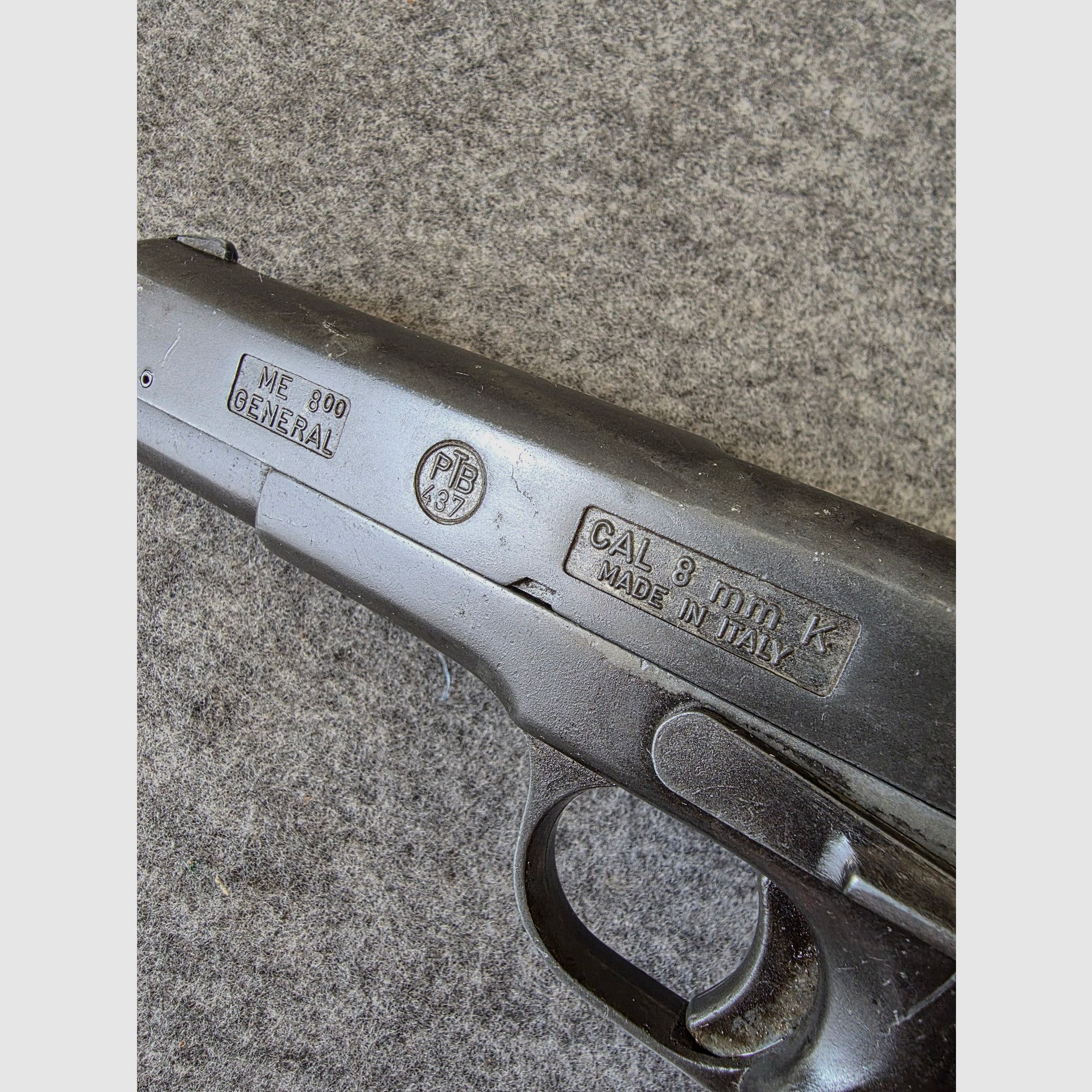 PTB 437 Pistolet d'alarme Cuno Melcher ME Général 800 en Cal. 8mm K