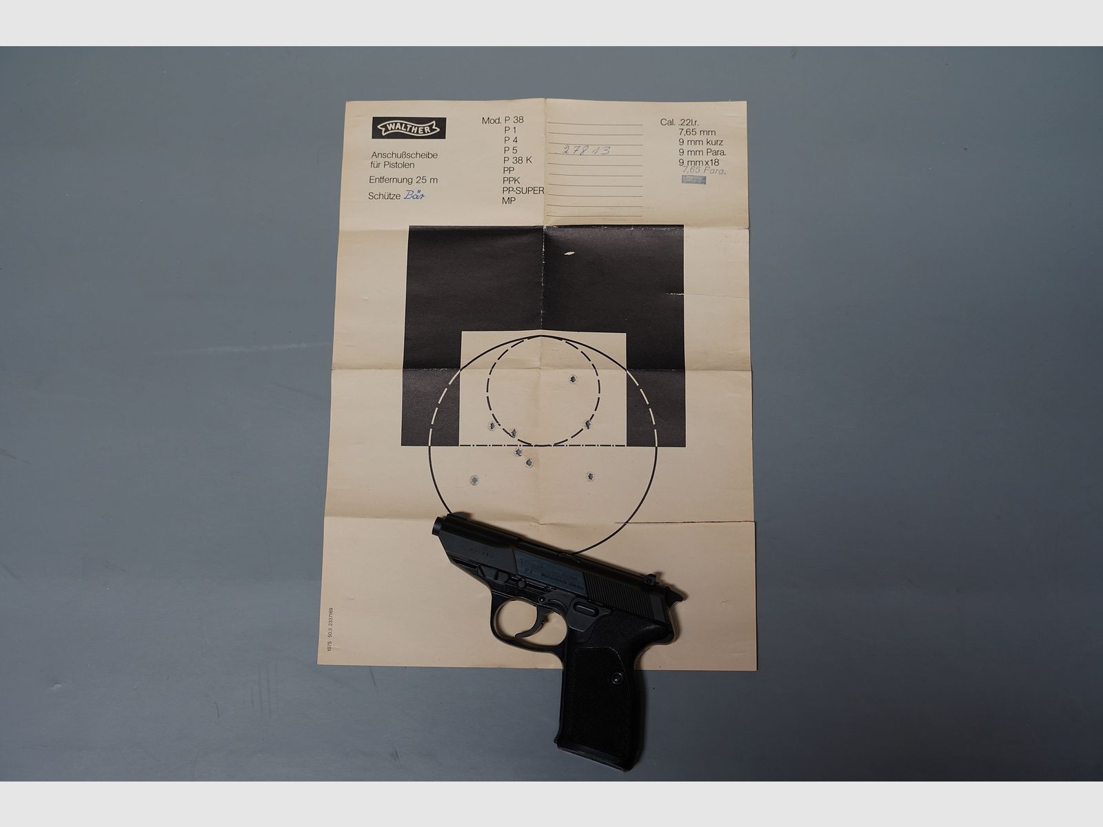 réservé ! Walther P5, pistolet, comme neuf, calibre 7.65 Para,