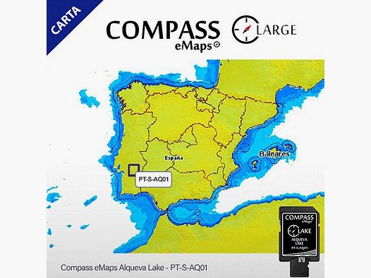 KARTOGRAPHIE COMPASS EMAPS ALQUEVA SEE