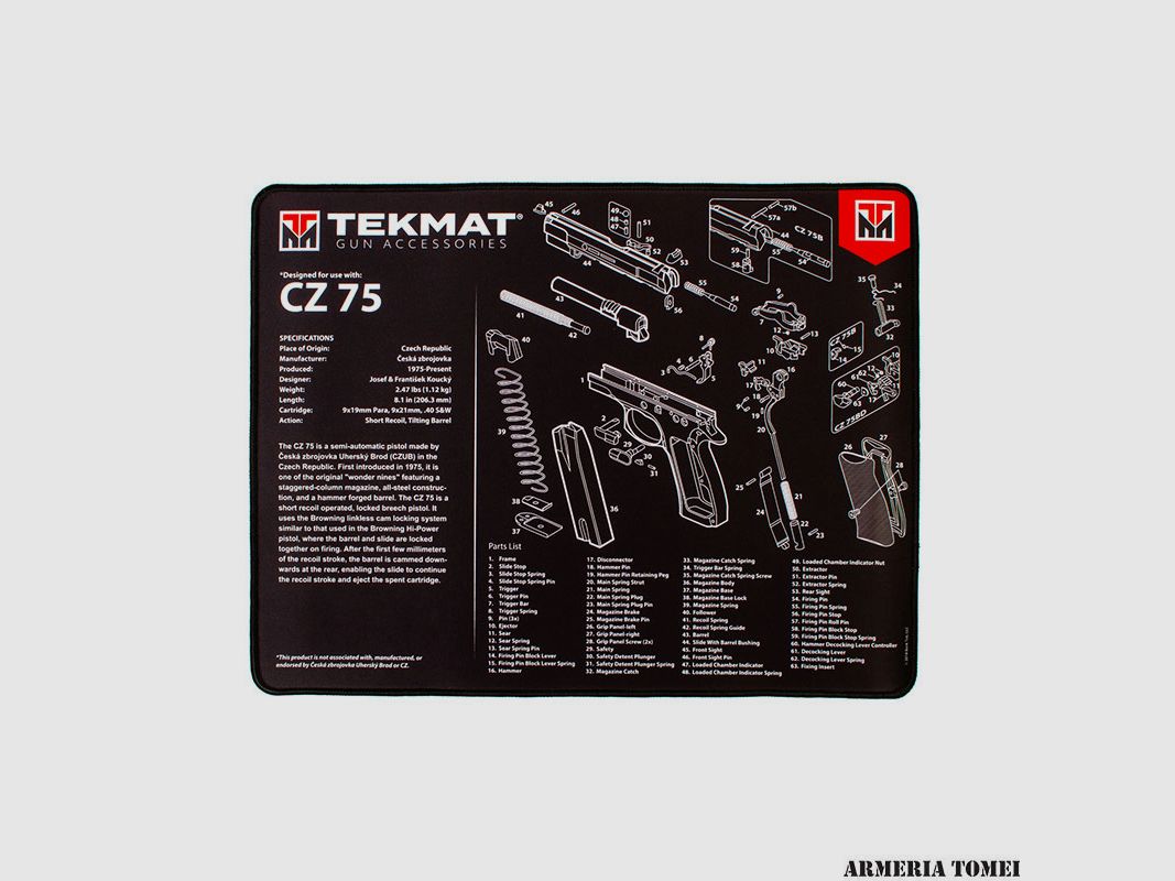 TAPPETINO – TEKMAT – PREMIUM BENCH MAT CZ-75 51x38cm