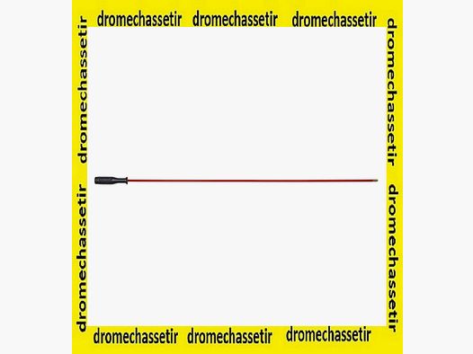 Baguette de nettoyage pour fusil 1 brin gainé 100 cm filetage femelle 5mm