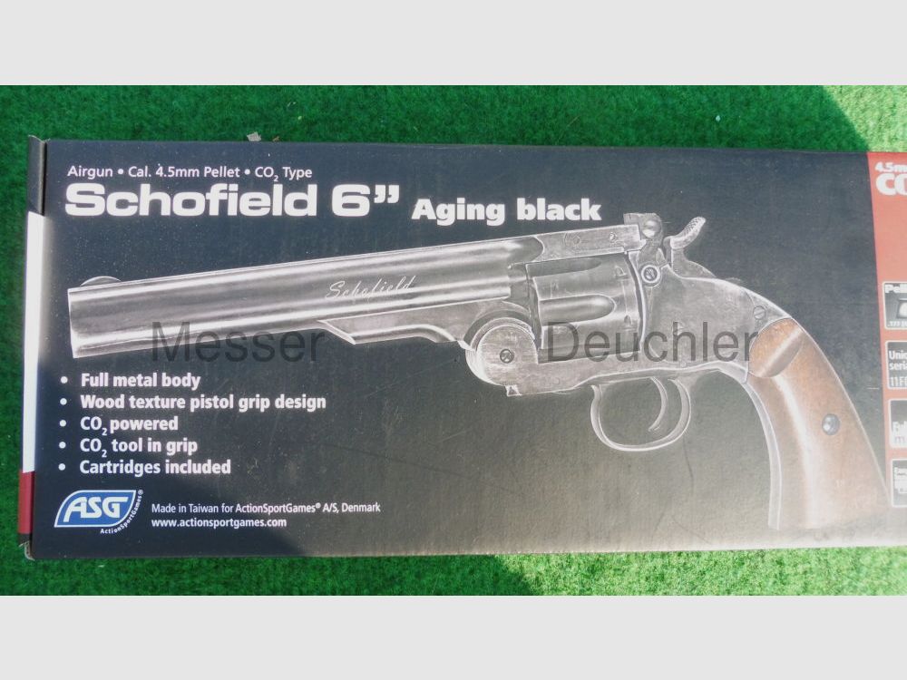 GSG German Sports Guns Schofield 6' Revolver Aging black