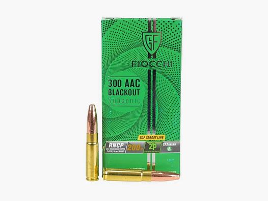 50 cartuchos Fiocchi cal 300 AAC Blackout 200gr RNCP Subsonic