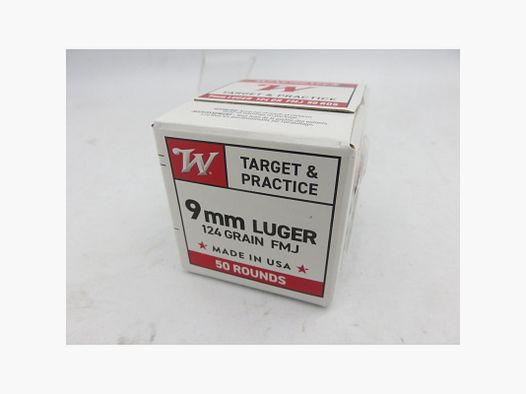 WINCHESTER SUPER X 9X19 124GR VRAC X50
