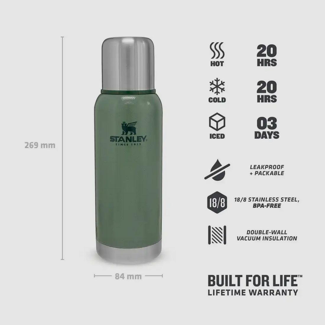 Stanley Adventure Stainless Steel Vakuum Isolierflasche 0,73 l