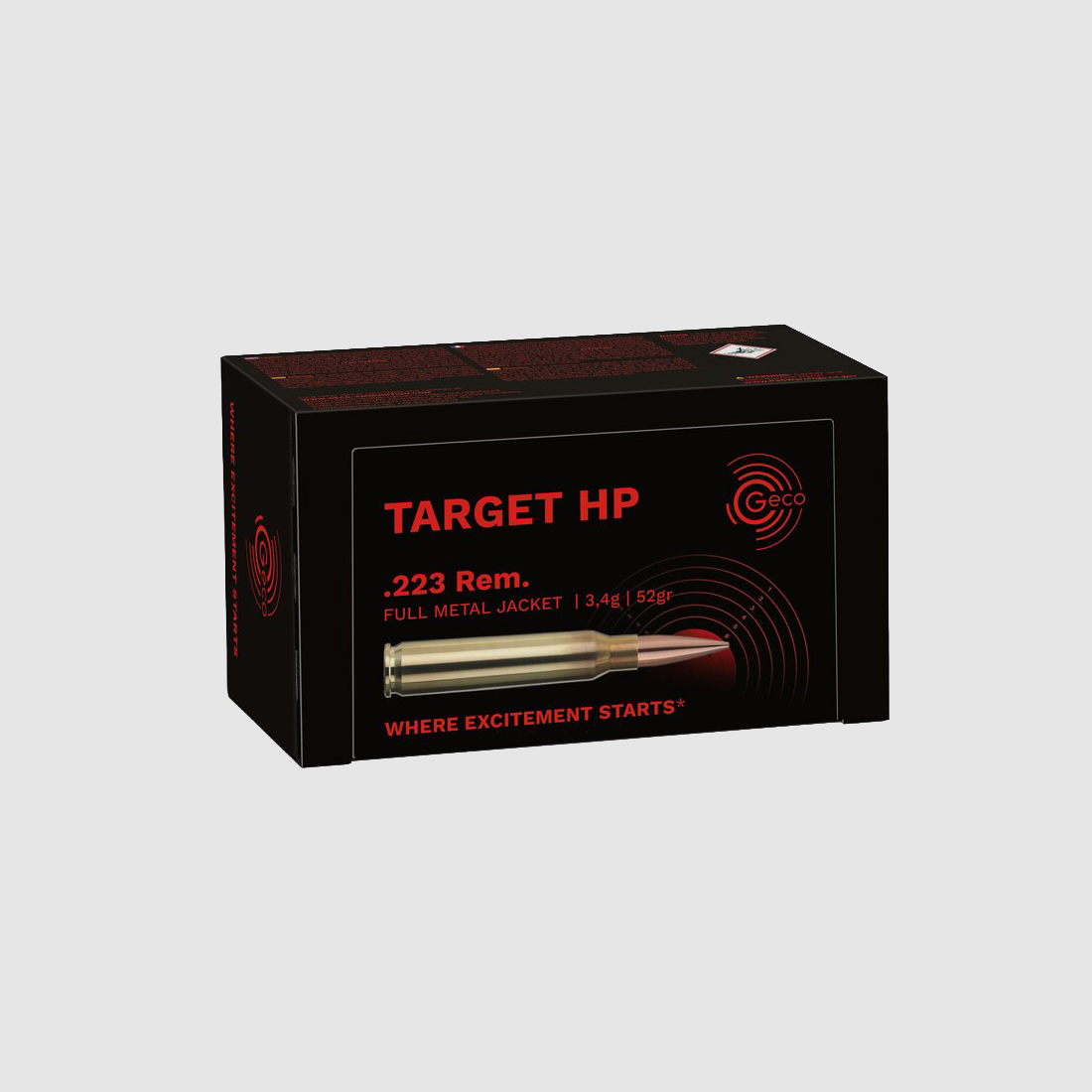 Geco .223 Rem. TARGET HP 3,4g/52gr – 50er