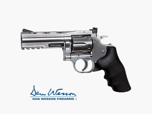 Revolver Dan Wesson 715, 4″ Silver – 4,5 mm Co2 Balines