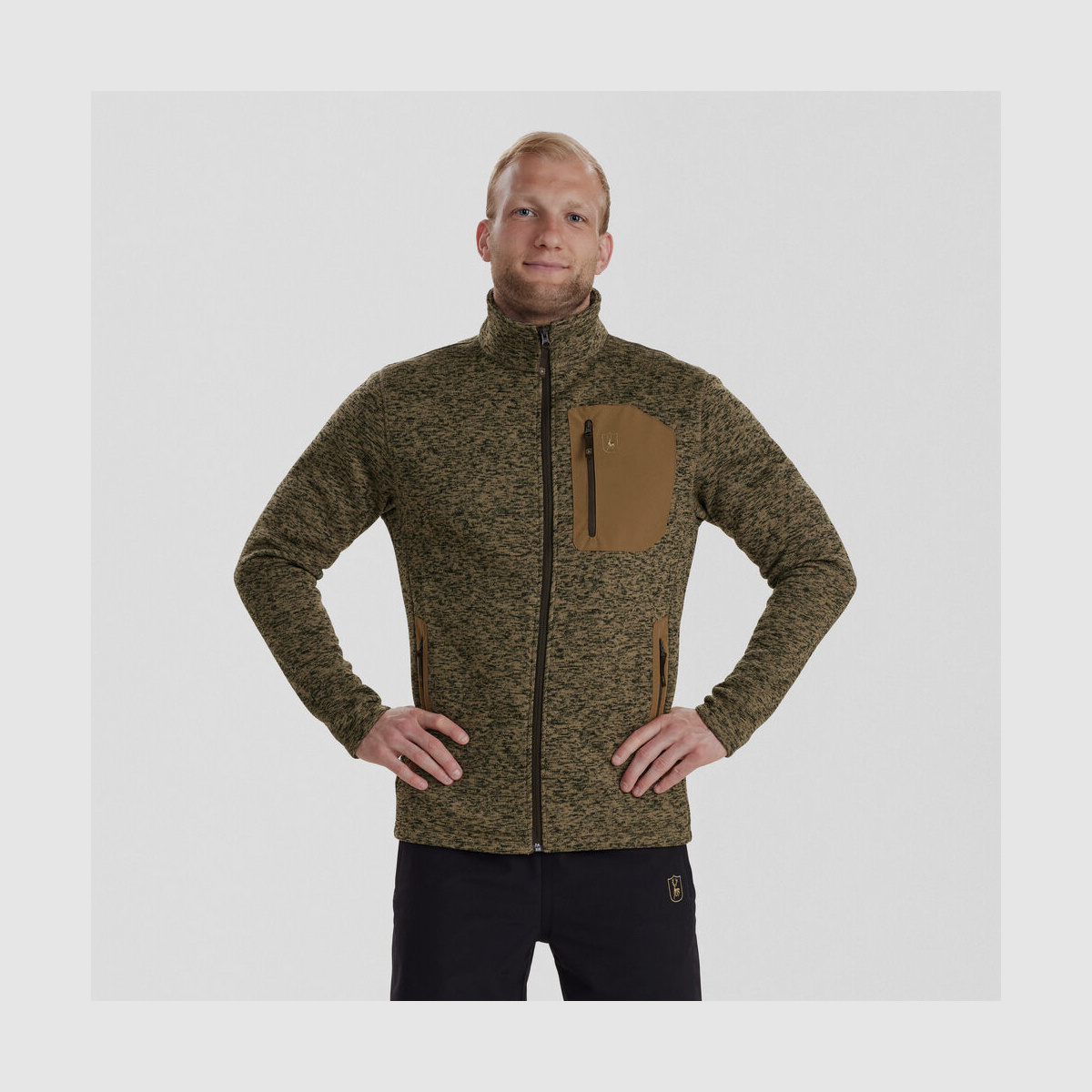 DEERHUNTER Sarek Strickjacke Butternut melange