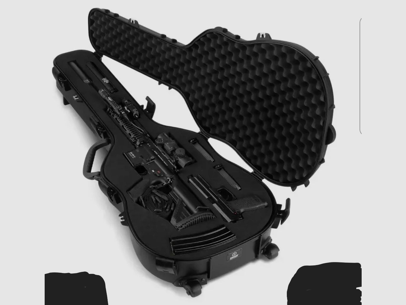 Maleta de armas guitarra óptica estuche de guitarra maleta de armas