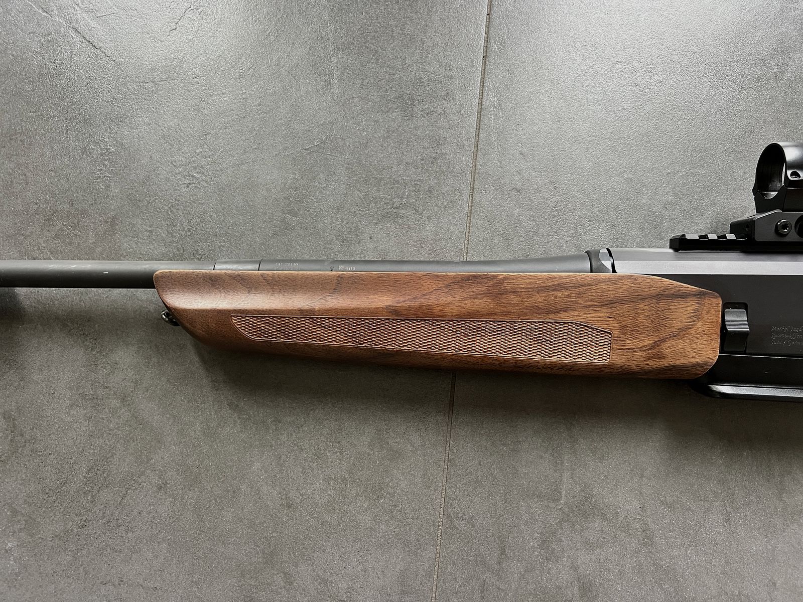 Selbstladebüchse Merkel SR1 Kal. 8x57 IS mit Schalldämpfer und Montage