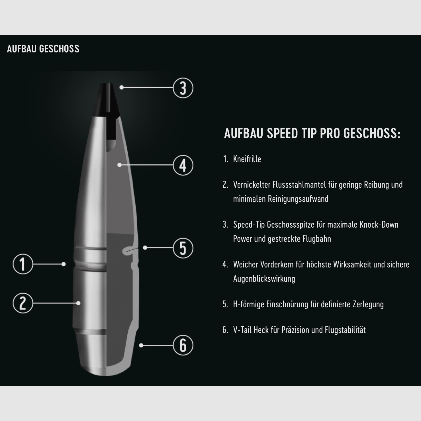 RWS 2411867 8x57 IS Speed Tip Pro Short Rifle 11,7g/180grs.