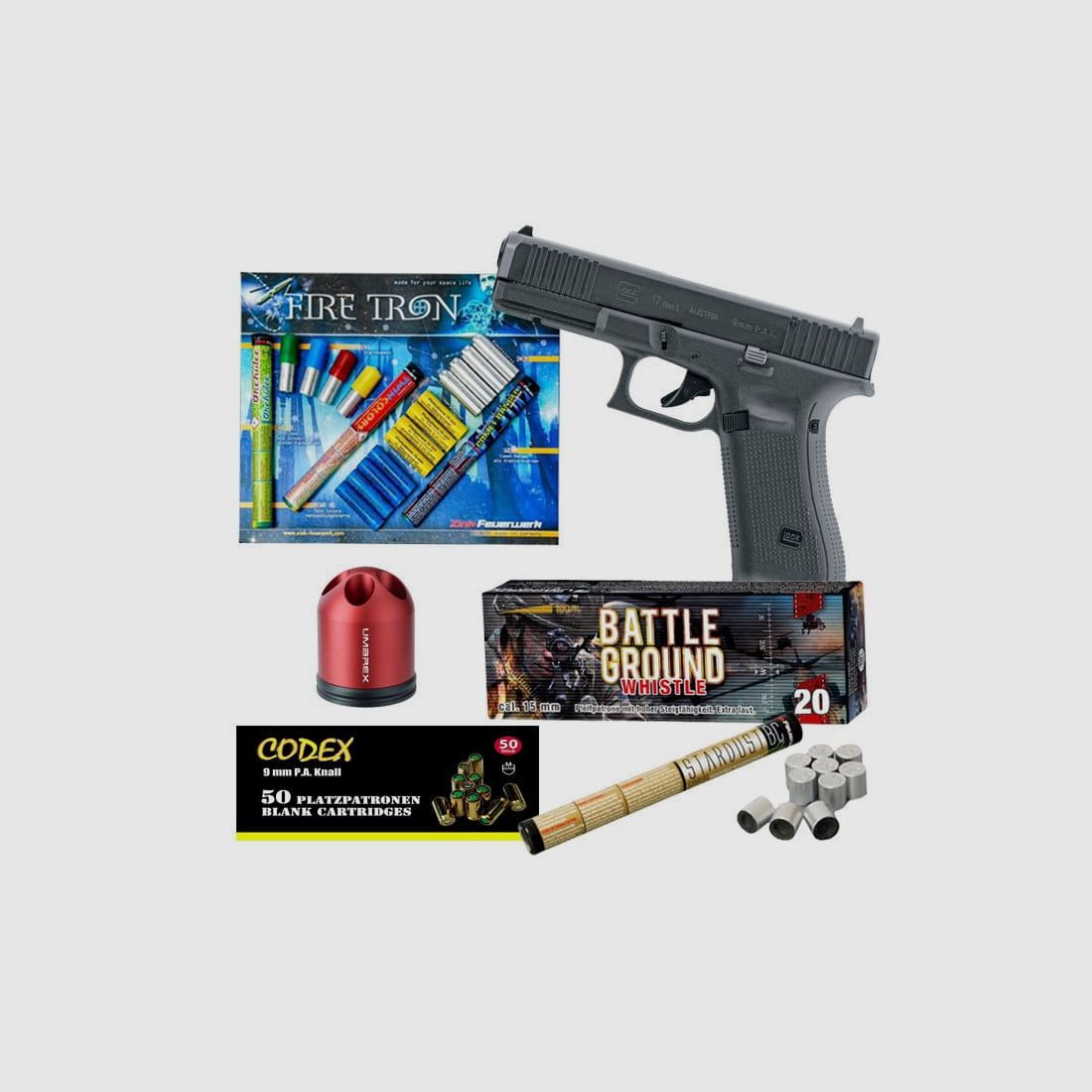 Schreckschuss Silvester Set Glock 17
