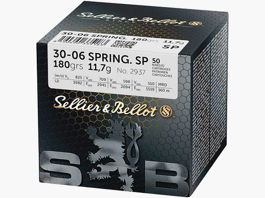 Sellier & Bellot TM - 11.7g, 180 grs .30-06Spring