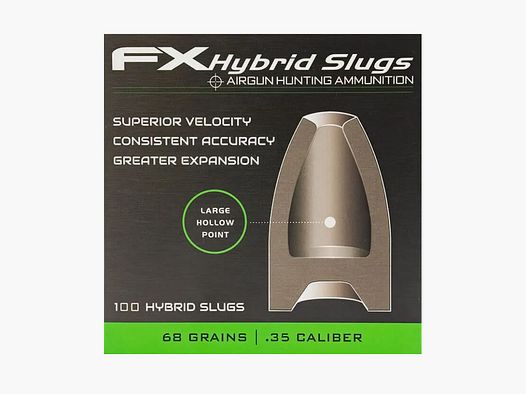 FX AIRGUN SLUGS HYBRID 9 MM HP 68 GRAIN (.357) 100 Stk.