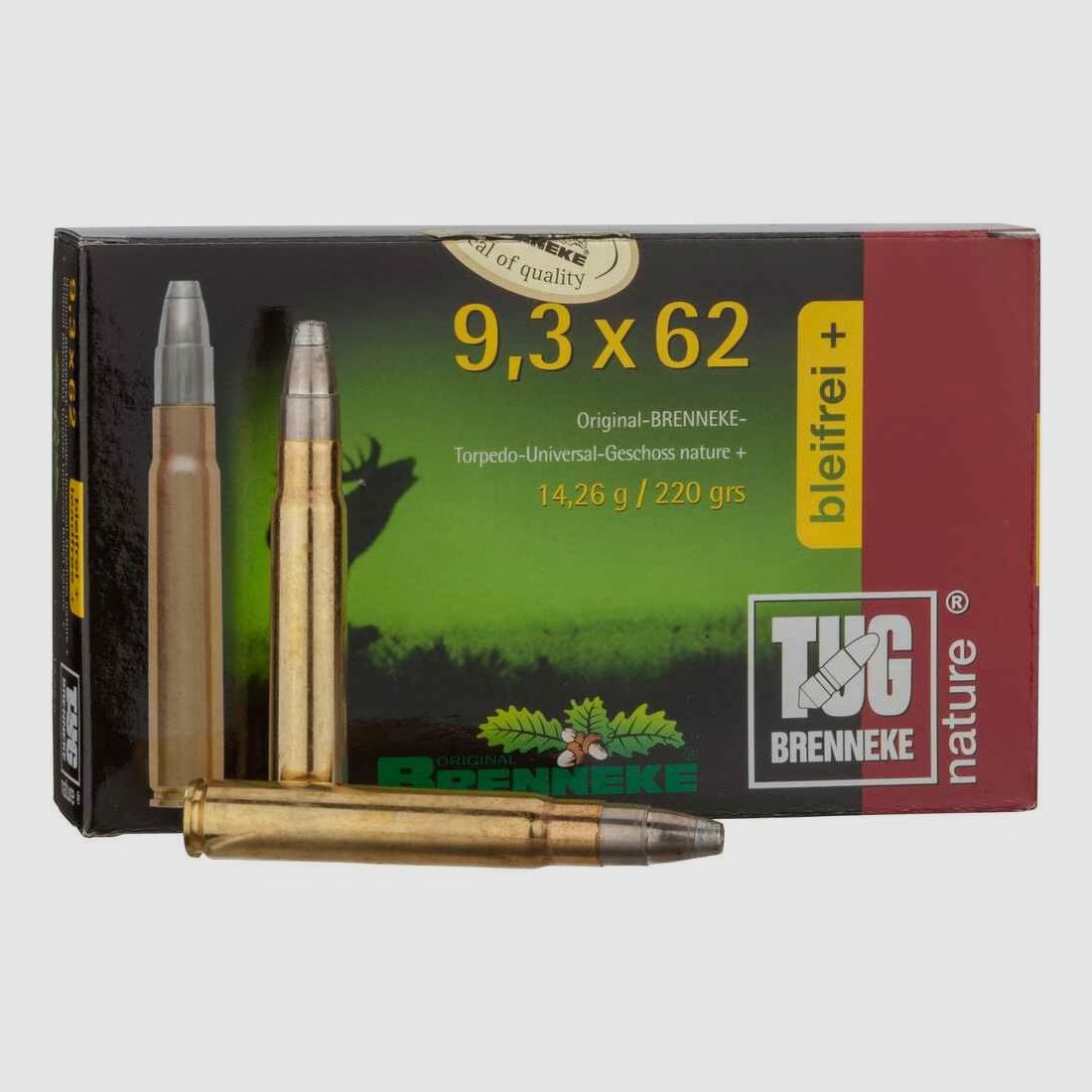 9,3x62 TUG Nature+ 14,2g/220grs. Brenneke