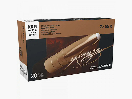 SELLIER & BELLOT 7x65R - XRG - 158GRS. - 20 SCHOTEN - Loodvrij