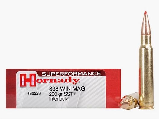 Hornady Superformance .338 Win. Mag. 200GR SST 20 cartridges