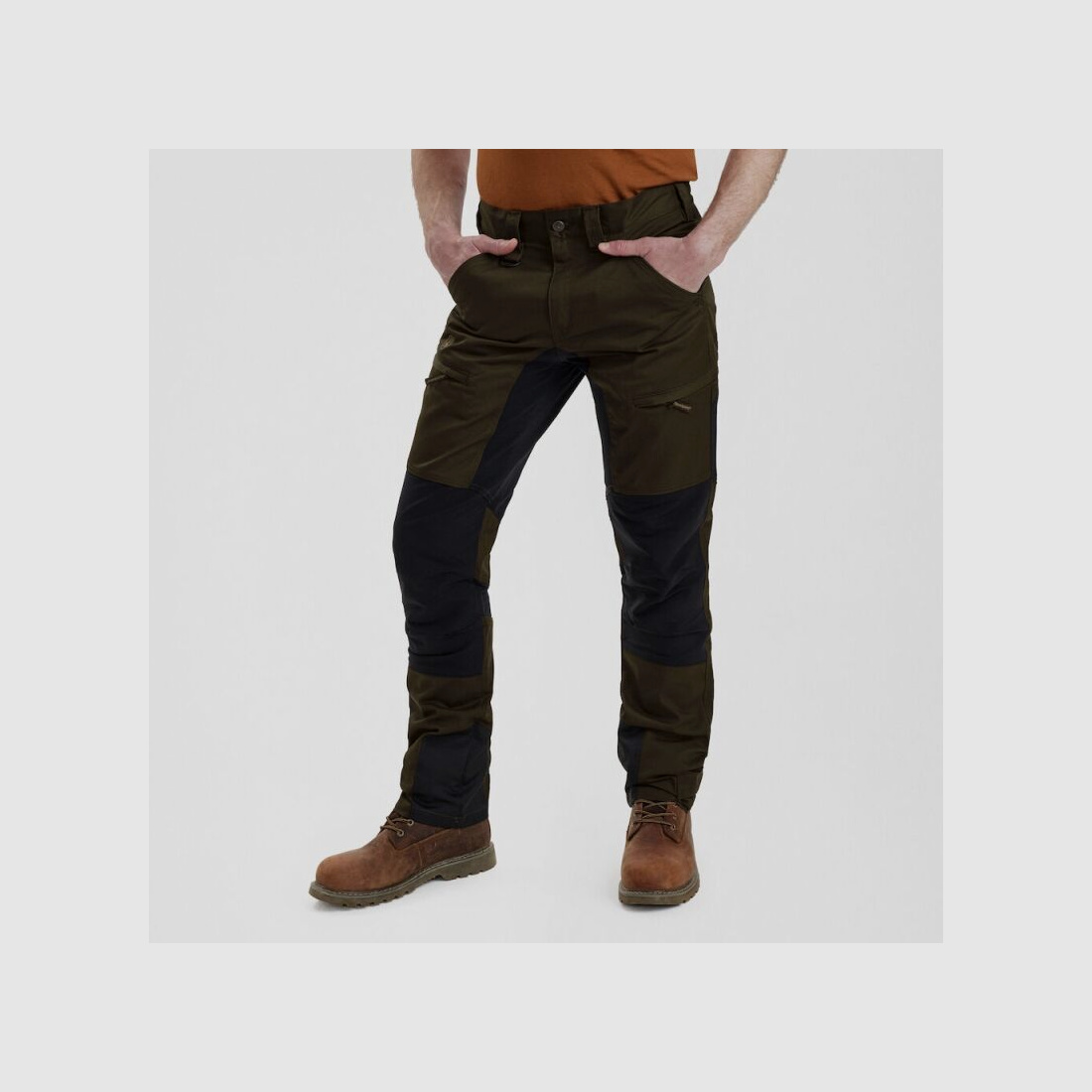 Deerhunter Herren Hose Rogaland Stretch Kontrast Fallen Leaf