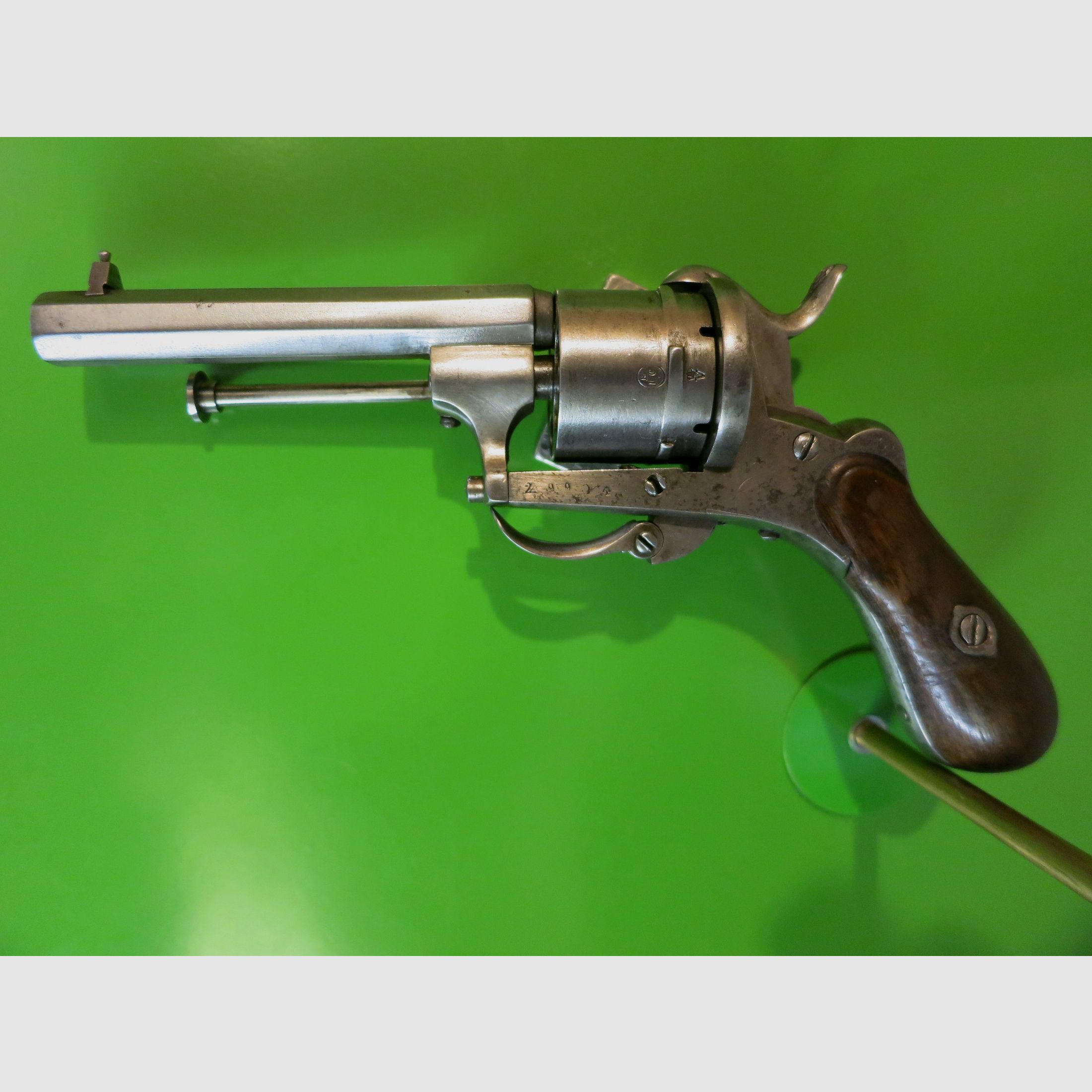 Revolver, Lefaucheux-Stiftfeuerrevolver M1858, Kal. 7 mm, Zivileproduktion     #87-