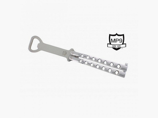 MP9 BALISONG - BUTTERFLY "CERVEZA" - BOTTLE OPENER