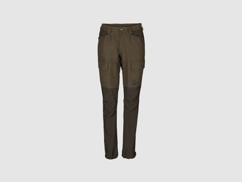 Pantalones Escandinavos Härkila Mujer Verde Sauce/Marrón Oscuro 36/32"