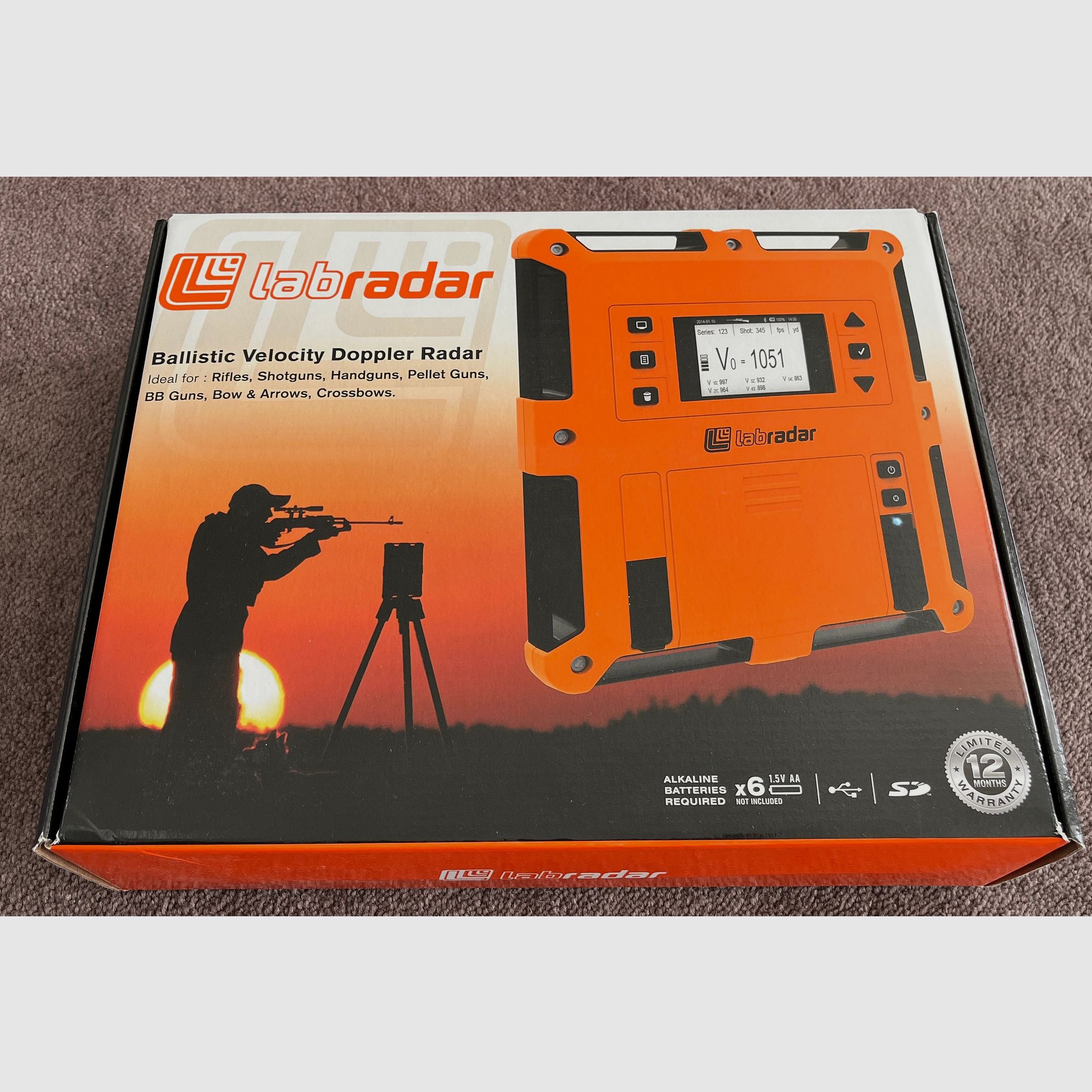 Labradar, Chronographe, radar balistique, mesureur de vitesse