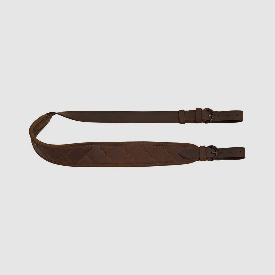 Correa de rifle AKAH de cuero de búfalo con acolchado acolchado