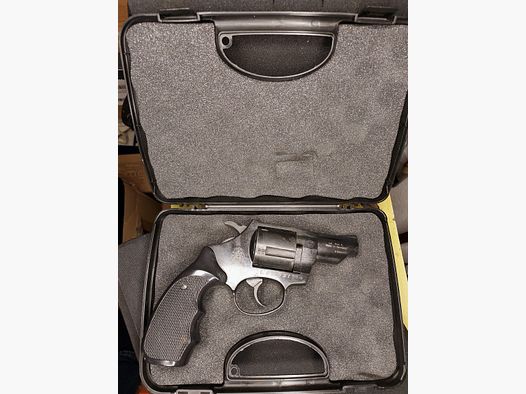 Smith & Wesson Combat revólver de fogueo cal. 9mm R.K. niquelado (PTB 607) S&W Combat