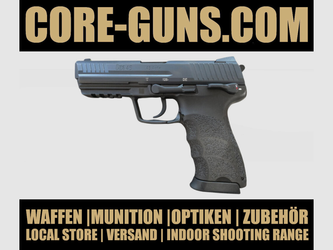 Heckler & Koch HK45 Full Size (V1) caliber 45ACP, semi-automatic pistol available immediately RRP: €892