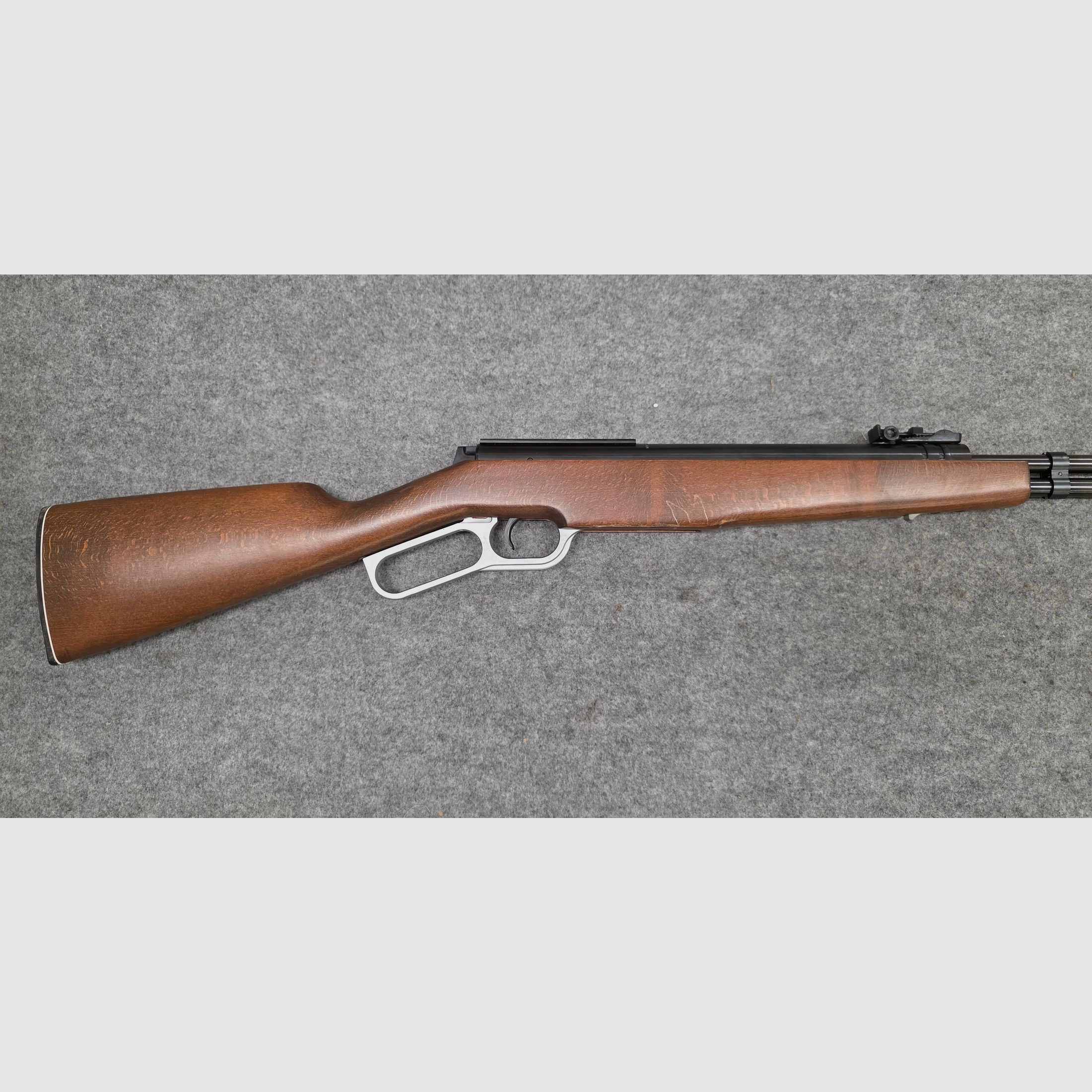 Con foglio pubblicitario e manuale d'uso !!! Raro fucile ad aria compressa Western a leva inferiore Haenel Mod. 580 in ottime condizioni, immagine 12 di 20