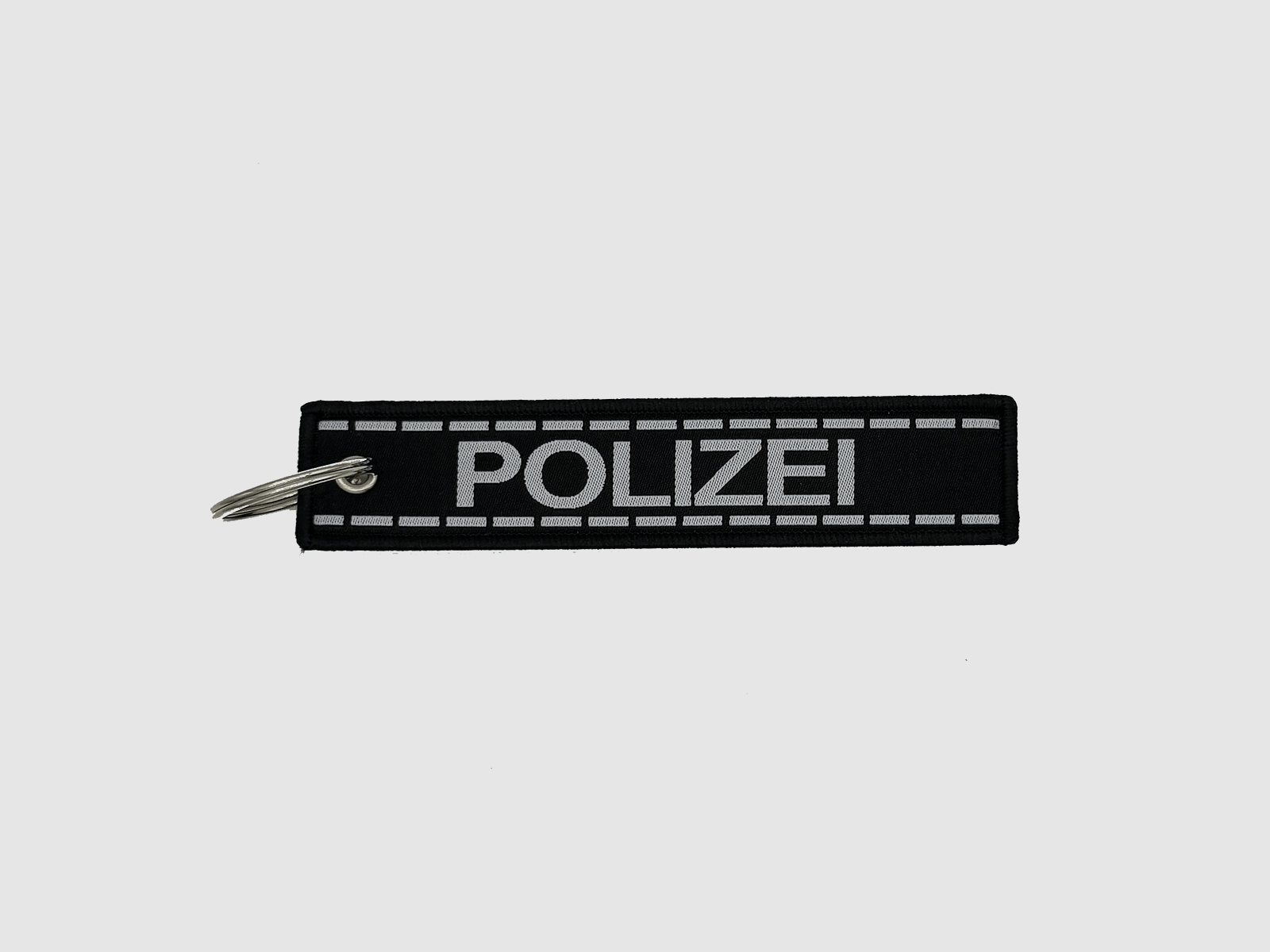 Policja Czarny brelok do kluczy