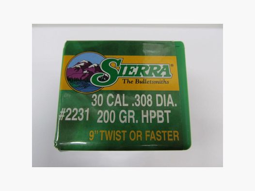 SIERRA POCISK .30 Kal 200 GR HPBT