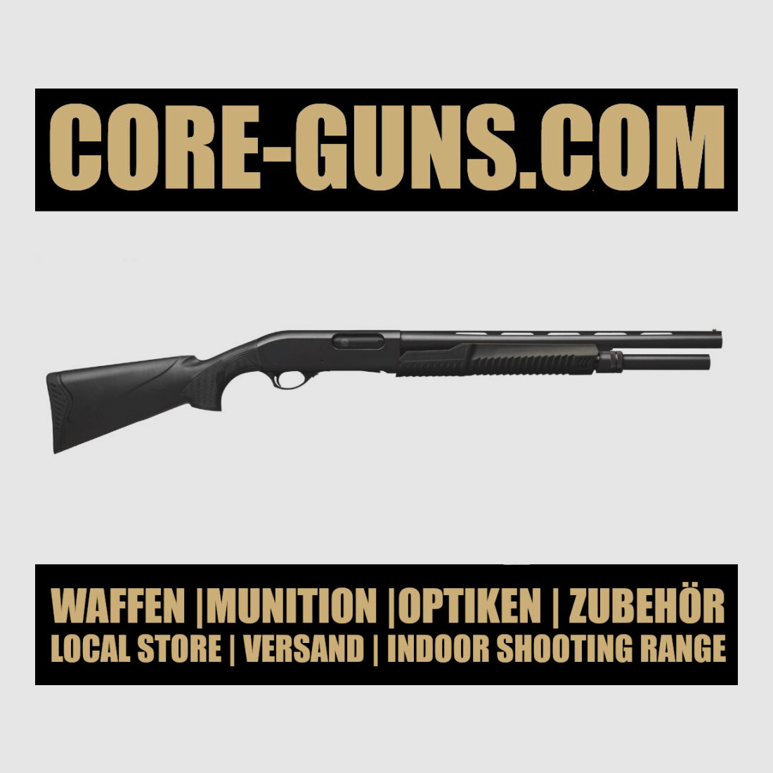 Huglu Victor HD Vorderschaftrepetierflinte Kaliber 12/76 sofort Verfügbar BLACK WEEKS SPECIAL