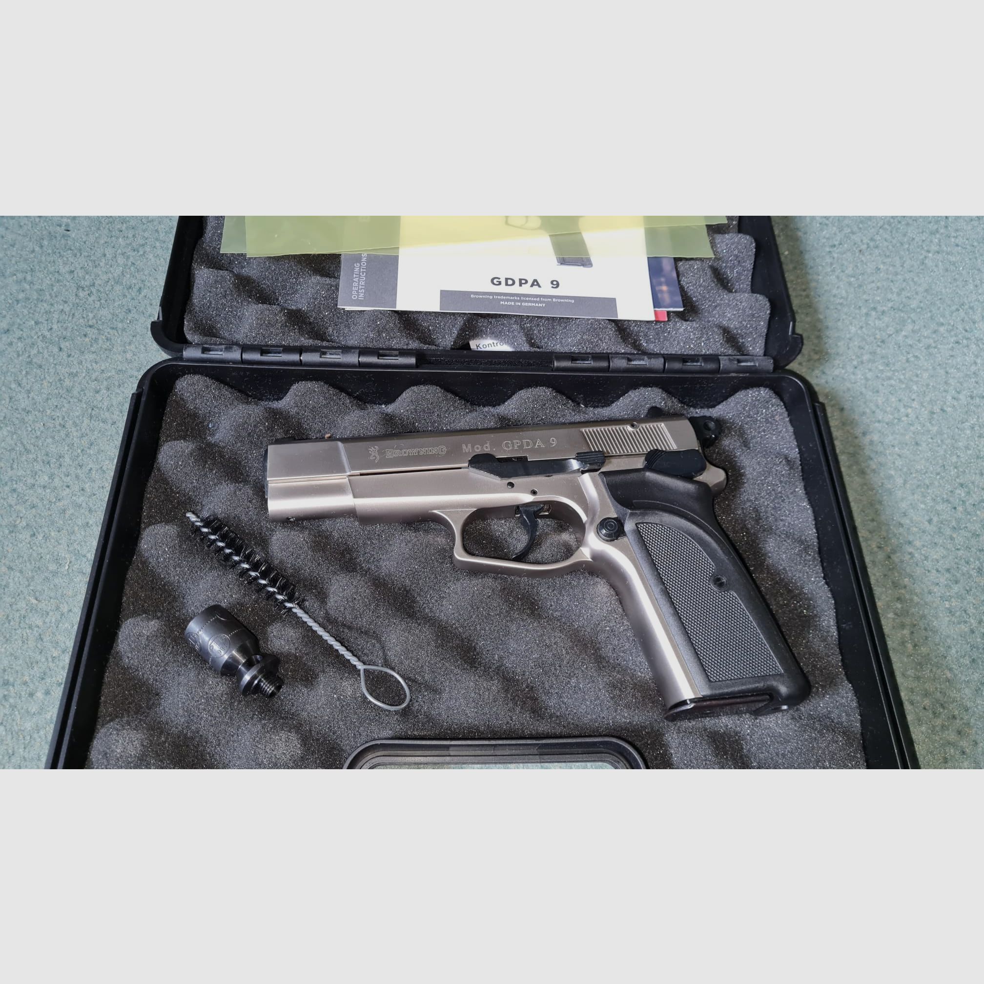 Pistolet à blanc Browning GPDA 9 Cal. 9mm P.A.K. nickelé