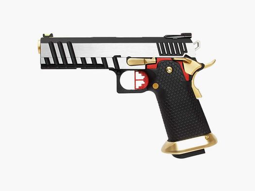 REPLIK GBB HX2031 SEMI / VOLL AUTO SCHWARZ & CHROM GAS 1.0J