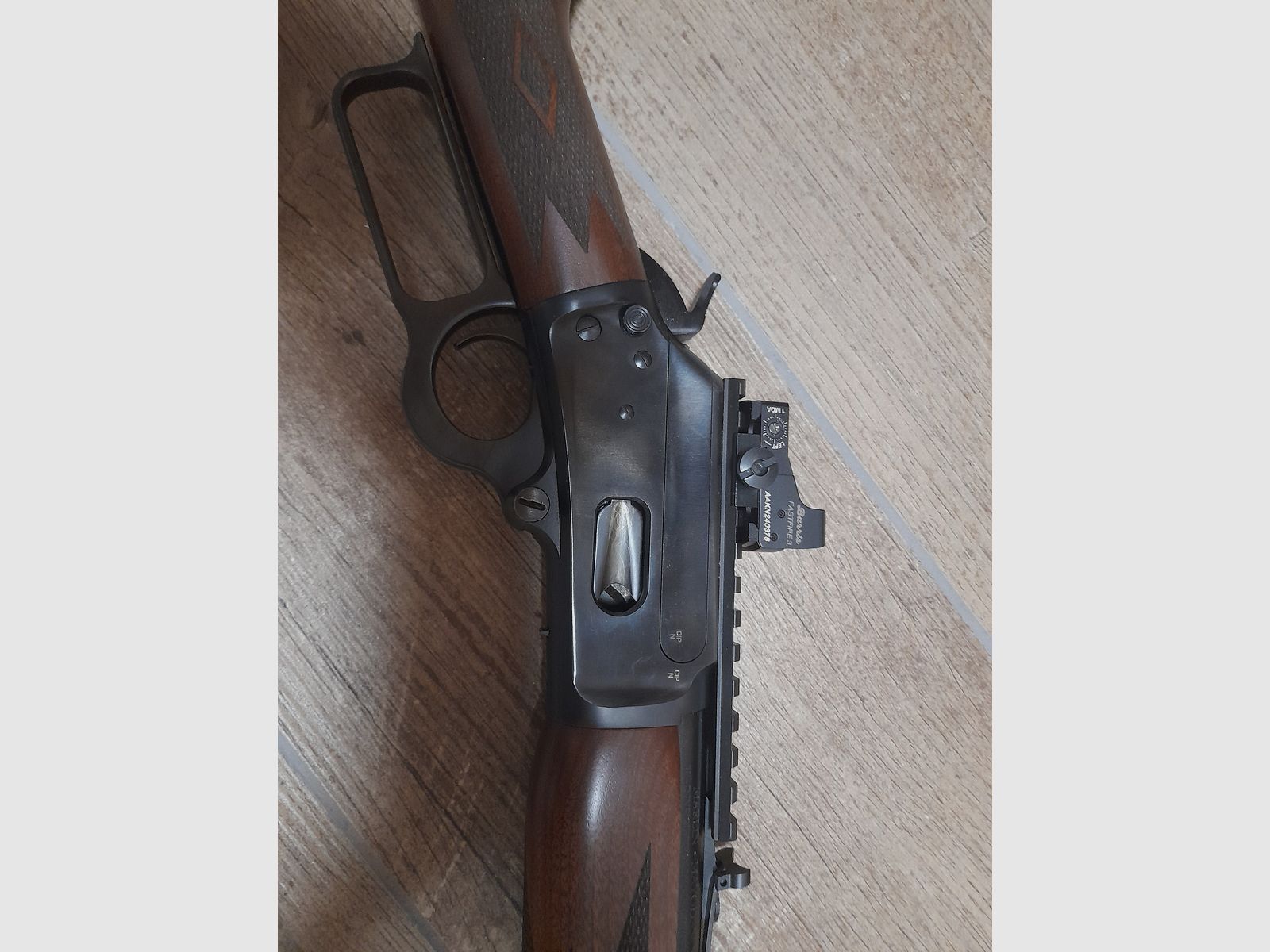 Marlin 1894 Classic with Picatinny rail and red dot