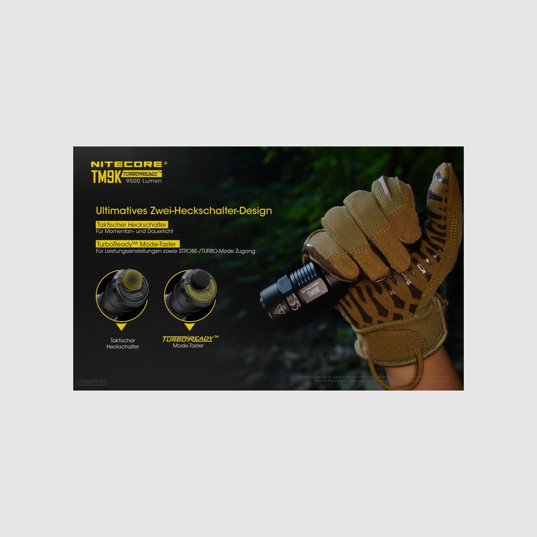 Nitecore TM9K Taschenlampe TM9K 9500 Lumen