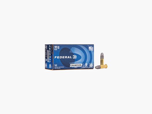 MUNICION FEDERAL Champion Training – ALTA VELOCIDAD – .22LR – 40 grains – LRN