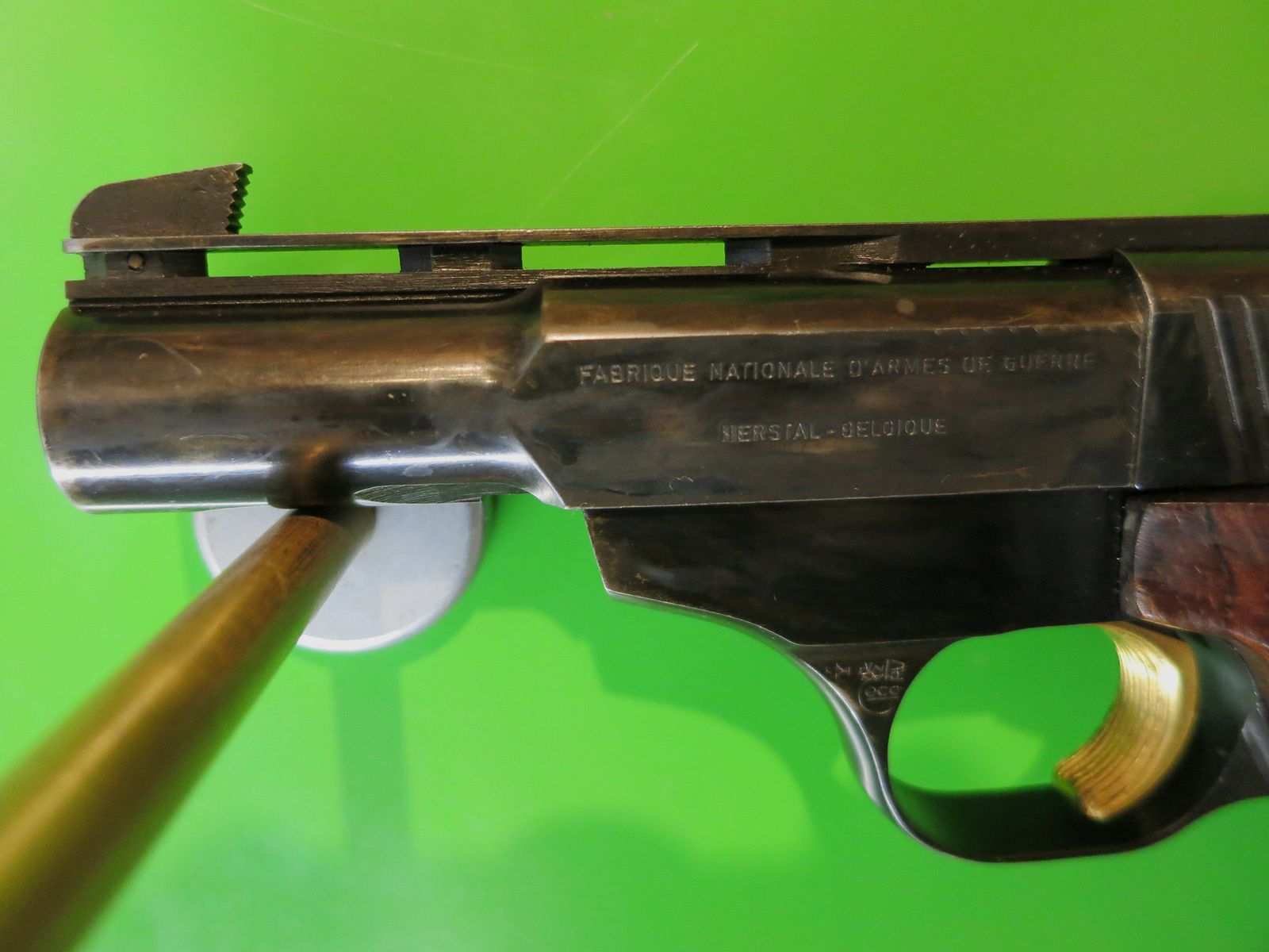 FN Herstal Browning KK Selbstladepistole 150, .22lfB Sportpistole; seltener Kurz-Lauf in 3,5"     #88-