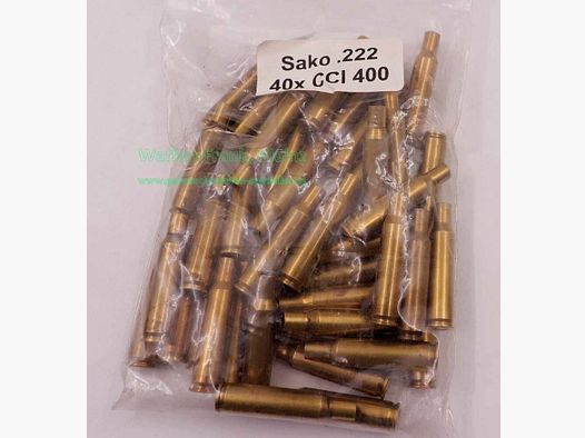 Sako - Finlande douilles de fusil long, usagées calibre .222 Remington