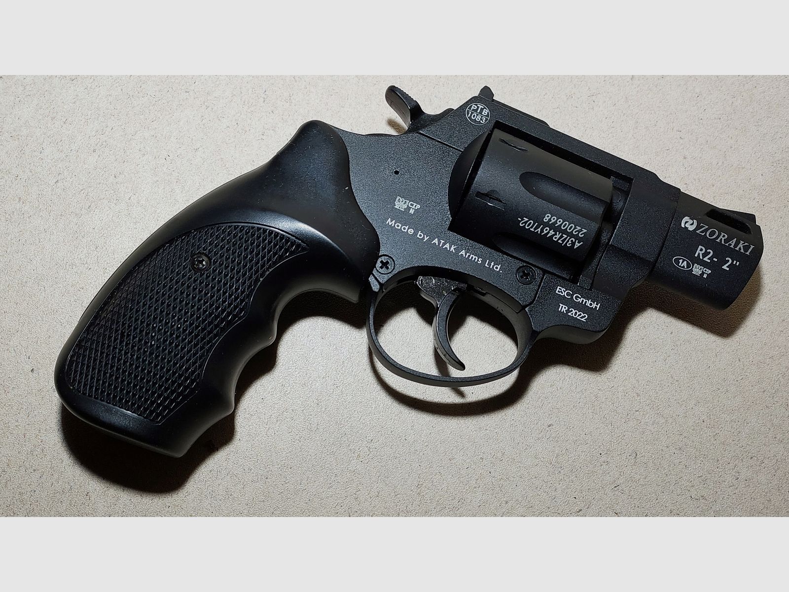 Zoraki R2 2 Zoll Revolver Kal. 9mm R.K. brüniert