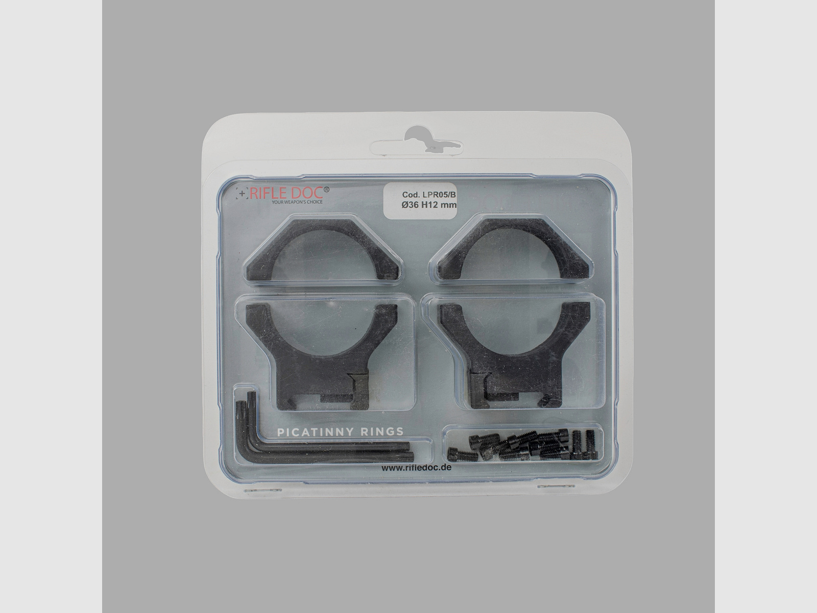 Zielfernrohrmontage | Ø36mm | Höhe 12mm