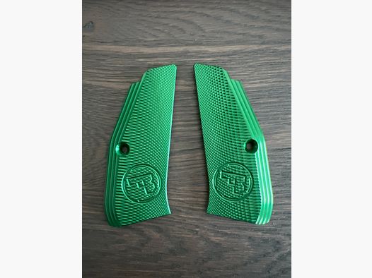 Original CZ Alu Griffschalen grün für CZ 75B & SP-01, CZ TS 2, CZ Shadow 2 lang