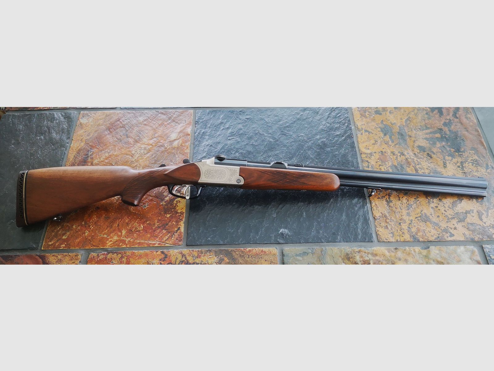 Blaser BBF 5,6x50 R Magnum 16/70 mit Handspannung, Bockbüchsflinte.