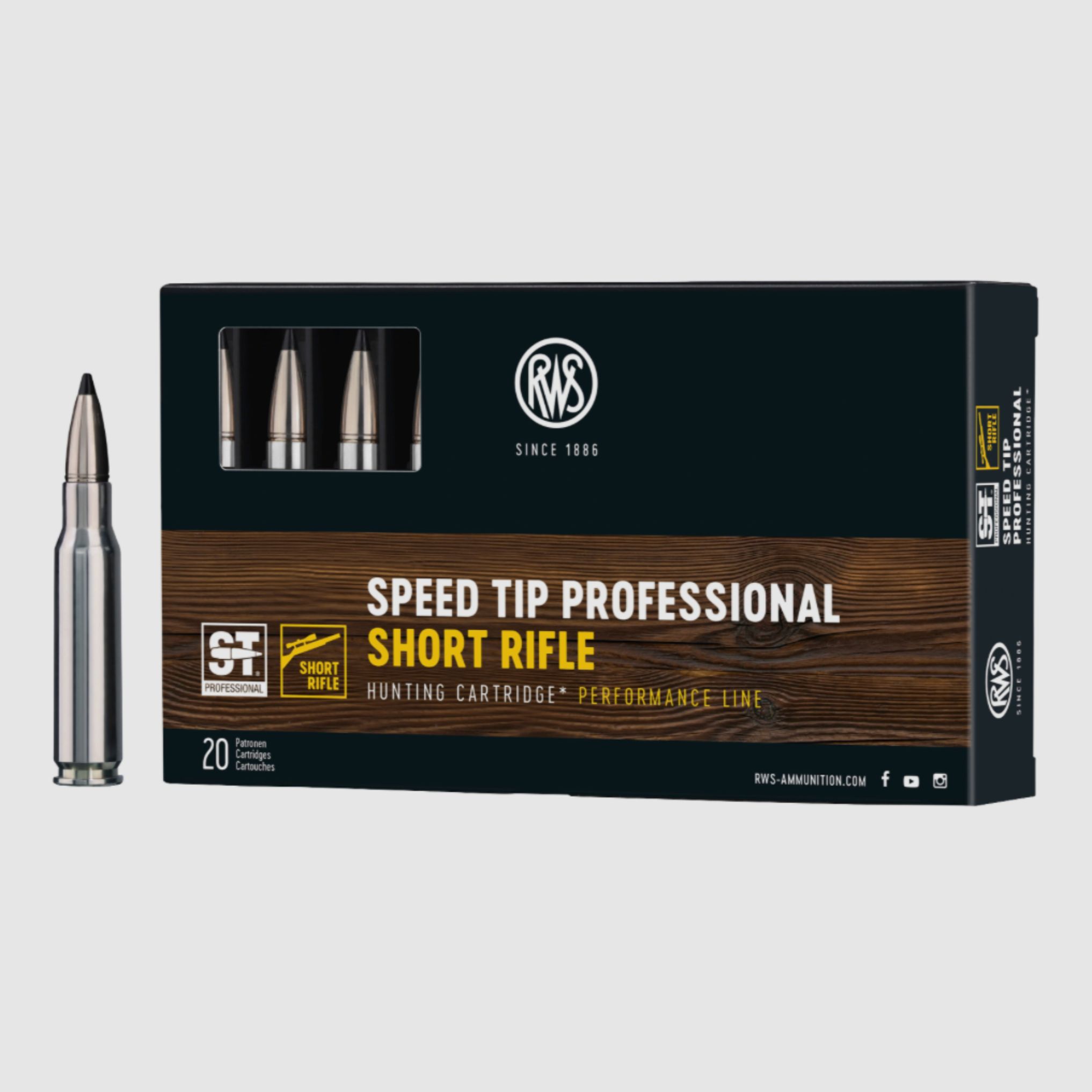 RWS 2406616 .308 Win. Speed Tip Professional Short Rifle 10,7g 165grs