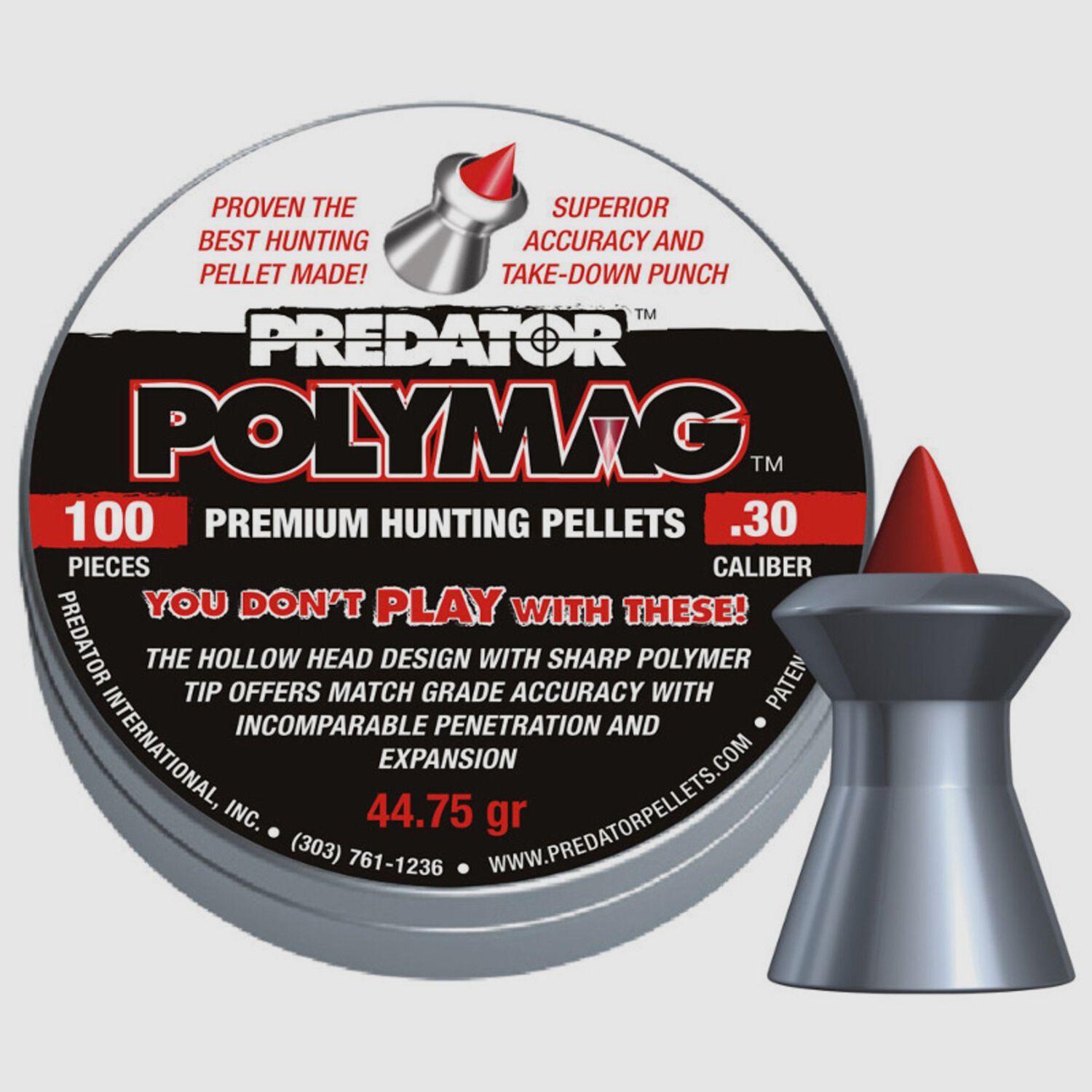 JSB Predator Polymag 7,62 mm / .30 44,75 gr – 100 szt.